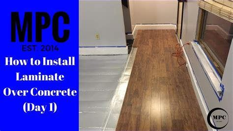 This will help keep the laminate wood floor. How To Install Wood Laminate Flooring Over Concrete Slab ...
