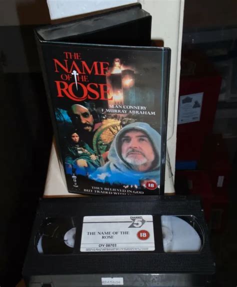 THE NAME OF The Rose VHS Video Tape Cert Sean Connery PicClick UK