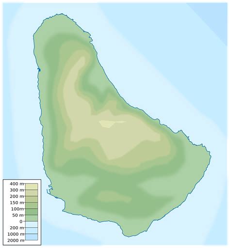 Barbados Physical Map Geography PNG Picpng