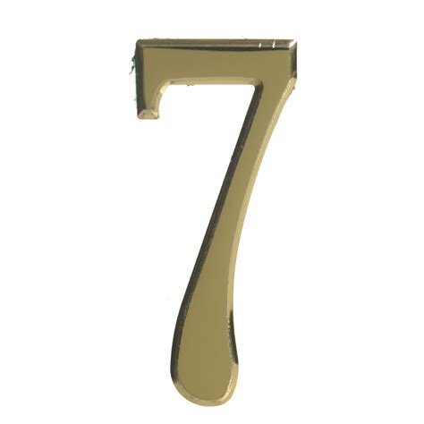 Wilko Self Adhesive Gold Effect Number 7 Sign Wilko