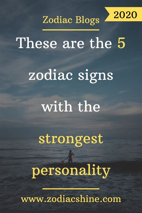 Some stronger than the others. These are the 5 zodiac signs with the strongest ...