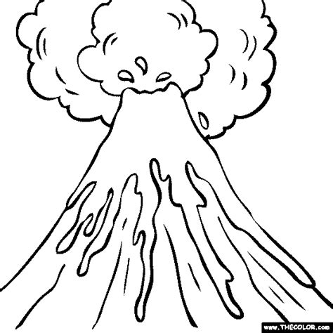You could also print the image using the print button above the image. 12 kids coloring pages volcano - Print Color Craft