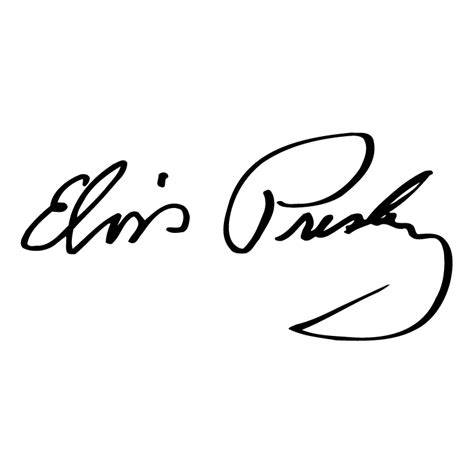 Elvis presley silhouette from celebrities, famous people, and people. Elvis presley signature (37085) Free EPS, SVG Download / 4 ...