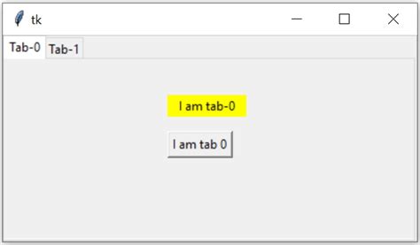 Python Tkinter Gui Notebook To Create Tabs With Options And Methods