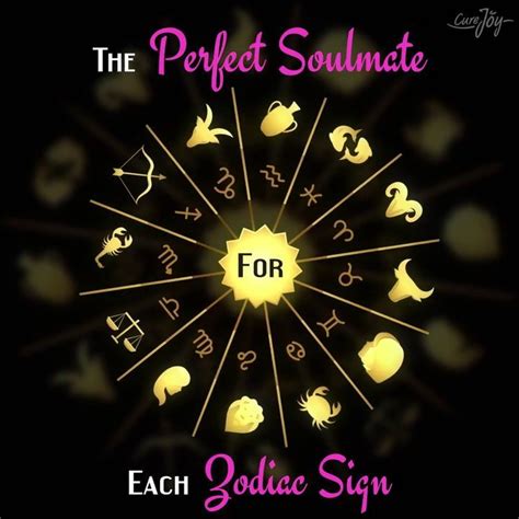 The Perfect Soulmate For Each Zodiac Sign Soulmatesigns Zodiac Signs