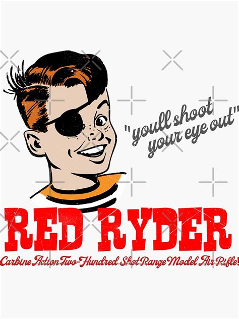 The Red Ryder BB Gun Sticker For Sale By WatsonCreations Redbubble