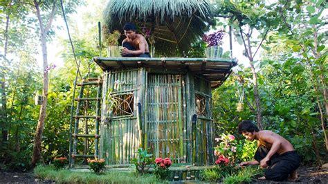 Build The Most Amazing Bamboo House By Ancient Skill 100 Youtube