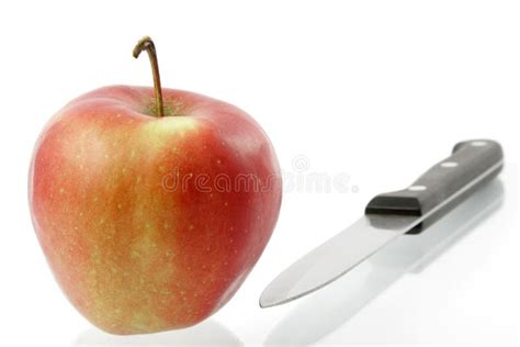 Knife And Apple Stock Photo Image Of Healthy Crisp Food 4570246