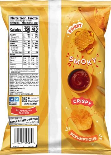 Lays Honey Barbecue Flavored Potato Chips 263 Oz Kroger