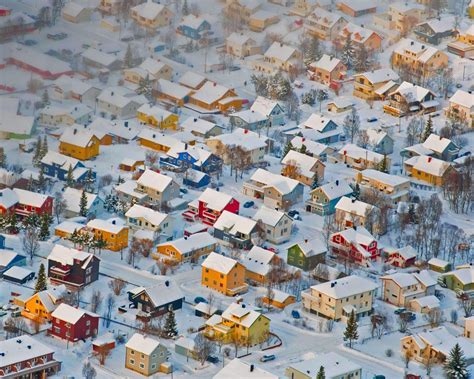 Wallpaper Norway Tromso Winter Snow Houses City 1920x1080 Full Hd