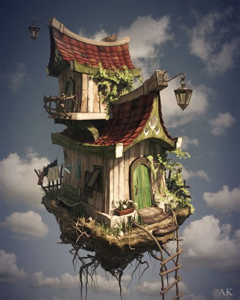 The Flying House Anastasia Konkina Environment Concept Art