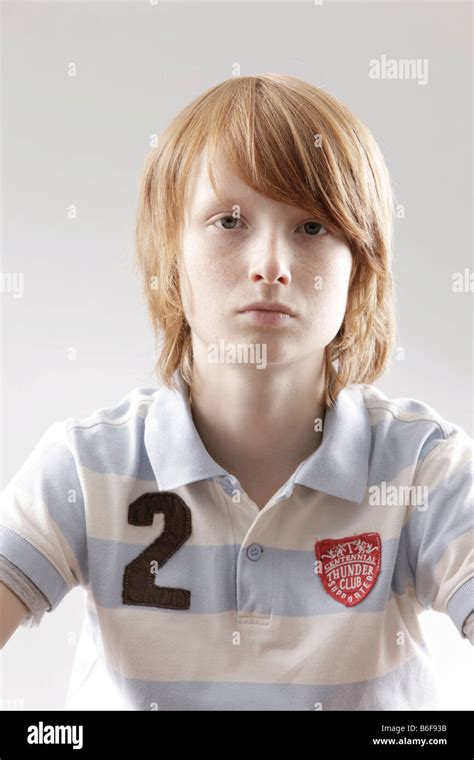 12 Year Old Boy Looking Sad Stock Photo Alamy