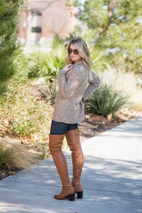 26 stylish fall women outfits with high knee boots to copy right now clothes for women fall