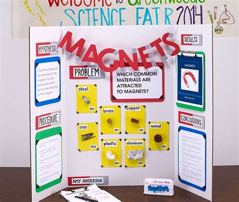 Second Grade Science Fair Project Magnet