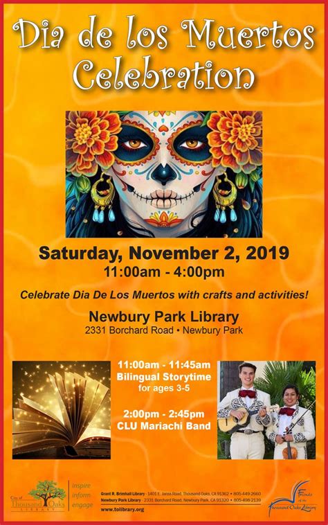 Dia De Los Muertos Celebration At The Newbury Park Library Nov 2