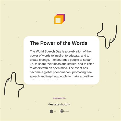 The Power Of The Words Deepstash