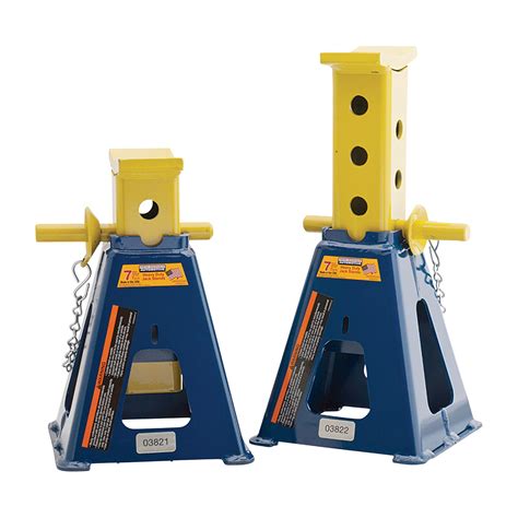 Hein Werner 7 Ton Pin Style Jack Stands — Pair Model Hw93524