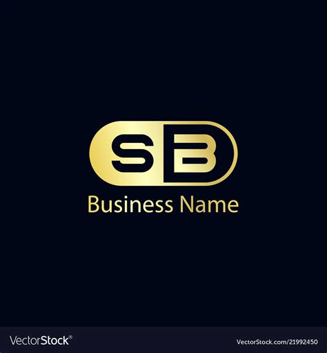 Initial Letter Sb Logo Template Design Royalty Free Vector