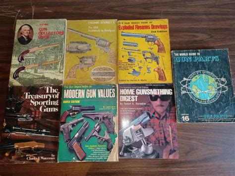 Lot Of 7 Vtg Gun Books Gunsmithing Digest Nra Guides Gun Valuesgun