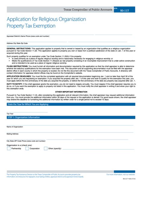 Check spelling or type a new query. Fillable Form 50-117 - Application For Religious ...