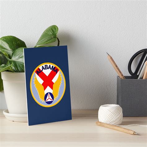 Alabama Wing Civil Air Patrol Art Board Print By Wordwidesymbols