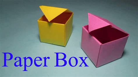 Paper Box How To Make A Box From Paper That Opens And Closes Youtube