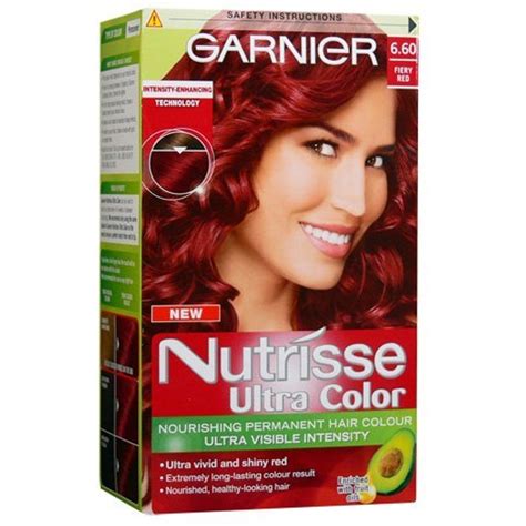 Garnier Nutrisse Ultra Permanent Colour 660 Fiery Red Click Image