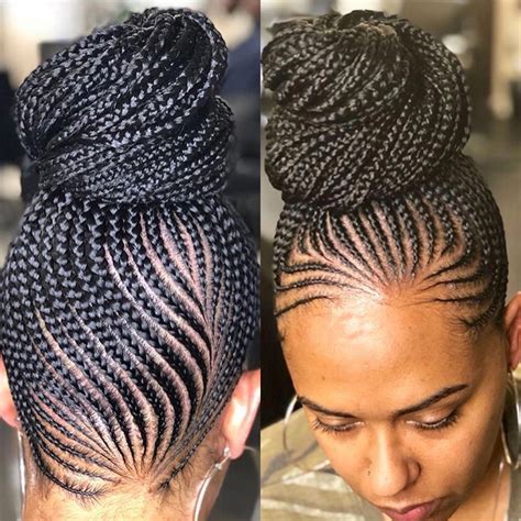 30 Cornrow Updo Hairstyles For Black Women Fashion Style