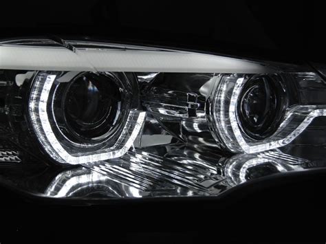 Xenon Headlights Angel Eyes Led Drl Chrome Afs Fits Bmw X E In Headlights Buy Best