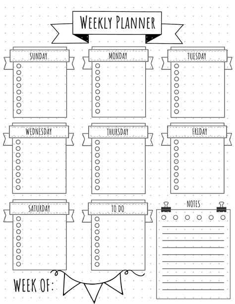 Printable Bullet Journal Weekly Layouts Ultimate Printables Bullet Hot Sex Picture