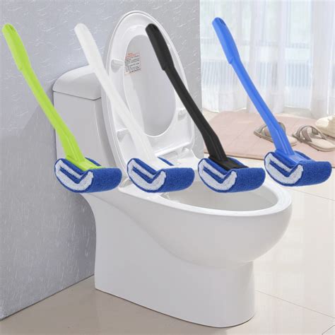 Plastic Long Handle Toilet Brush Bathroom Toilet Scrub Cleaning Brush Lavatory Brush Household