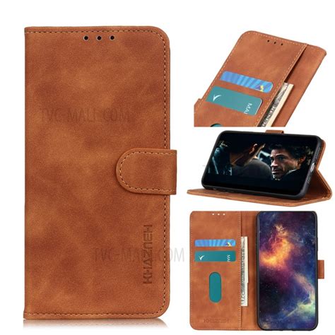 Shop Khazneh Retro Leather Wallet Mobile Phone Case For Motorola Moto G