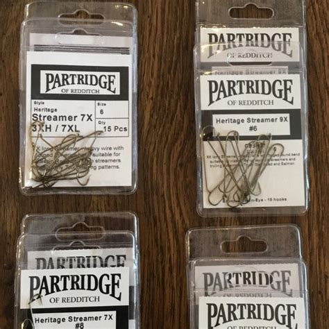 Partridge Heritage Streamer Hooks Rocky Mountain Fly Shop