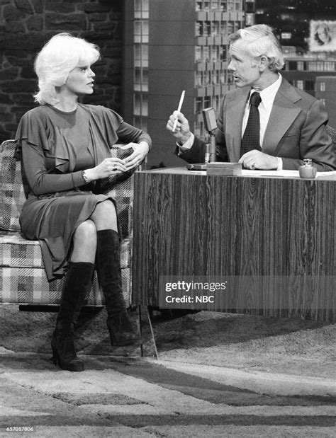 Actress Carol Wayne During An Interview With Host Johnny Hot