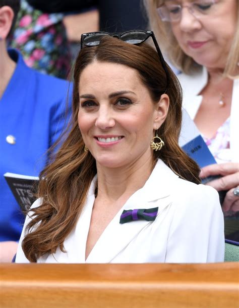 Kate Middleton White Dress At Wimbledon 2019 Popsugar Fashion Photo 23