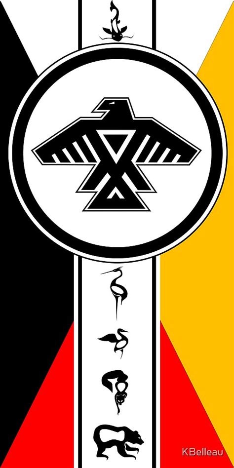 Anishinabek Dodem And Four Directions By Kbelleau Redbubble