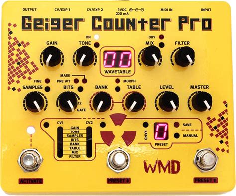 WMD Geiger Counter Pro Pedal On ModularGrid