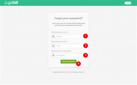 This will take you to your while logging into the gst portal using the temporary user name and password received, you will. How to reset your login password - Lifetime FREE GST ...