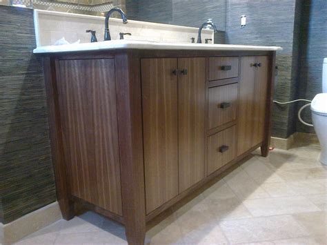 Custom Made Modern Walnut Bath Vanity By Dennisbilt Custom Woodworking