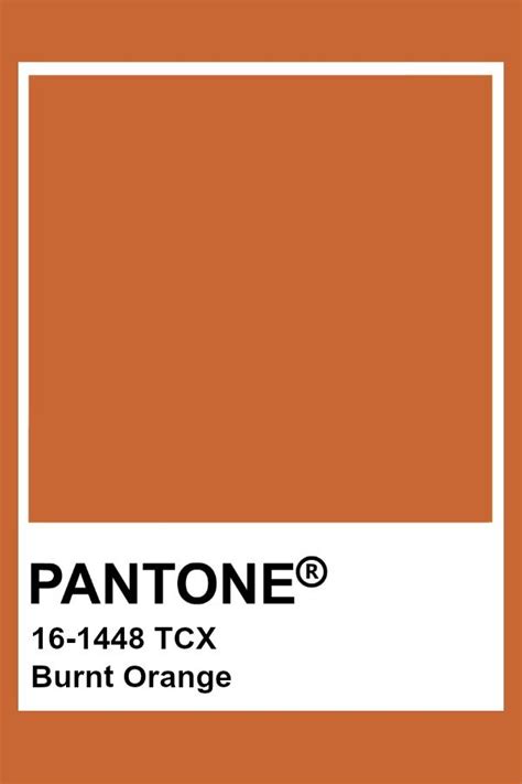Pantone Burnt Orange Pantone Colour Palettes Pantone Tcx Pantone Orange