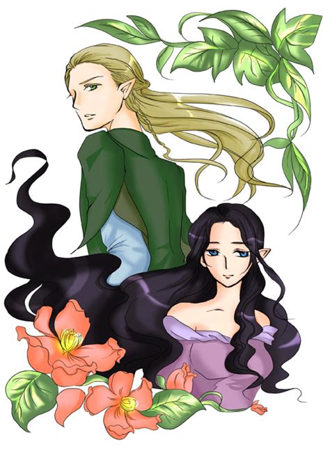 Legolas And Arwen Tolkien S Legendarium And More Drawn By Azuma
