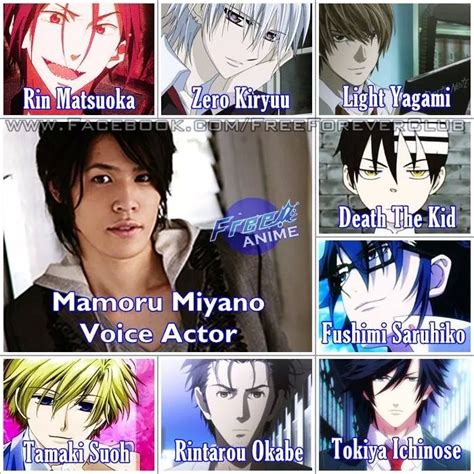 Miyano Mamoru Voice Actor Seiyu Matsuoka Rin Free Ichiru Zero