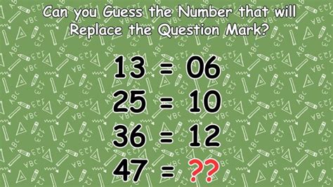 Brain Teaser Can You Guess The Number That Will Replace The Question
