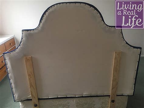 Upholstered Headboard With Nailhead Trim Tutorial Living A Real Life