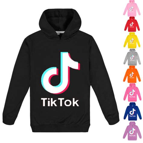 Kids Tik Tok Hoodies Pullover Casual Hooded Long Sleeve Hoody Sweater