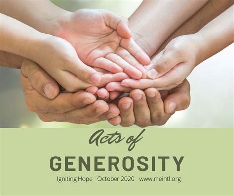 Act Of Generosity