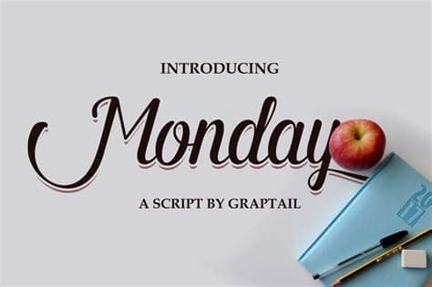 Inside, we explain the science of font pairings and how to use them to make your design in canva look professional and sleek. Monday Script by graptailtype on in 2020 | Fancy cursive ...