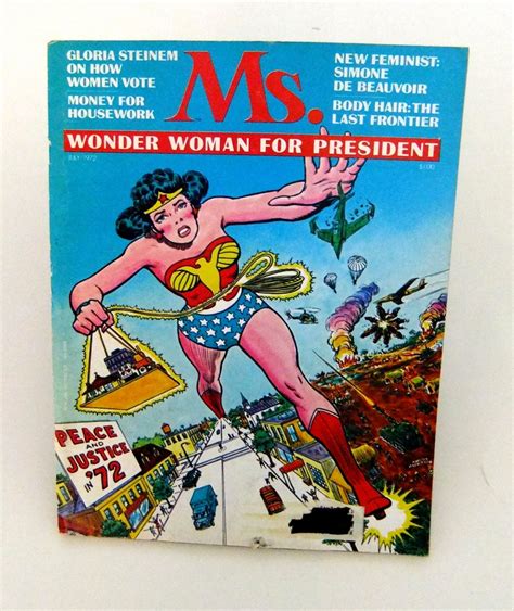 ms magazine wonder woman first issue july 1972 by sunstatevintage