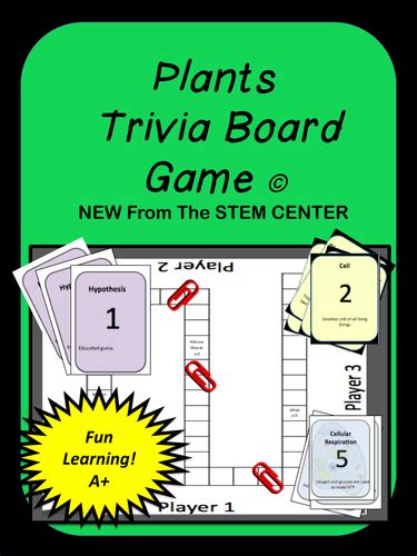 Learn interesting science facts and information and have some fun along the way. Plants: Trivia Game | Middle school science resources ...