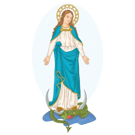 Immaculate Conception Of The Virgin Mary Vector Immaculate Conception Mary Png And Vector